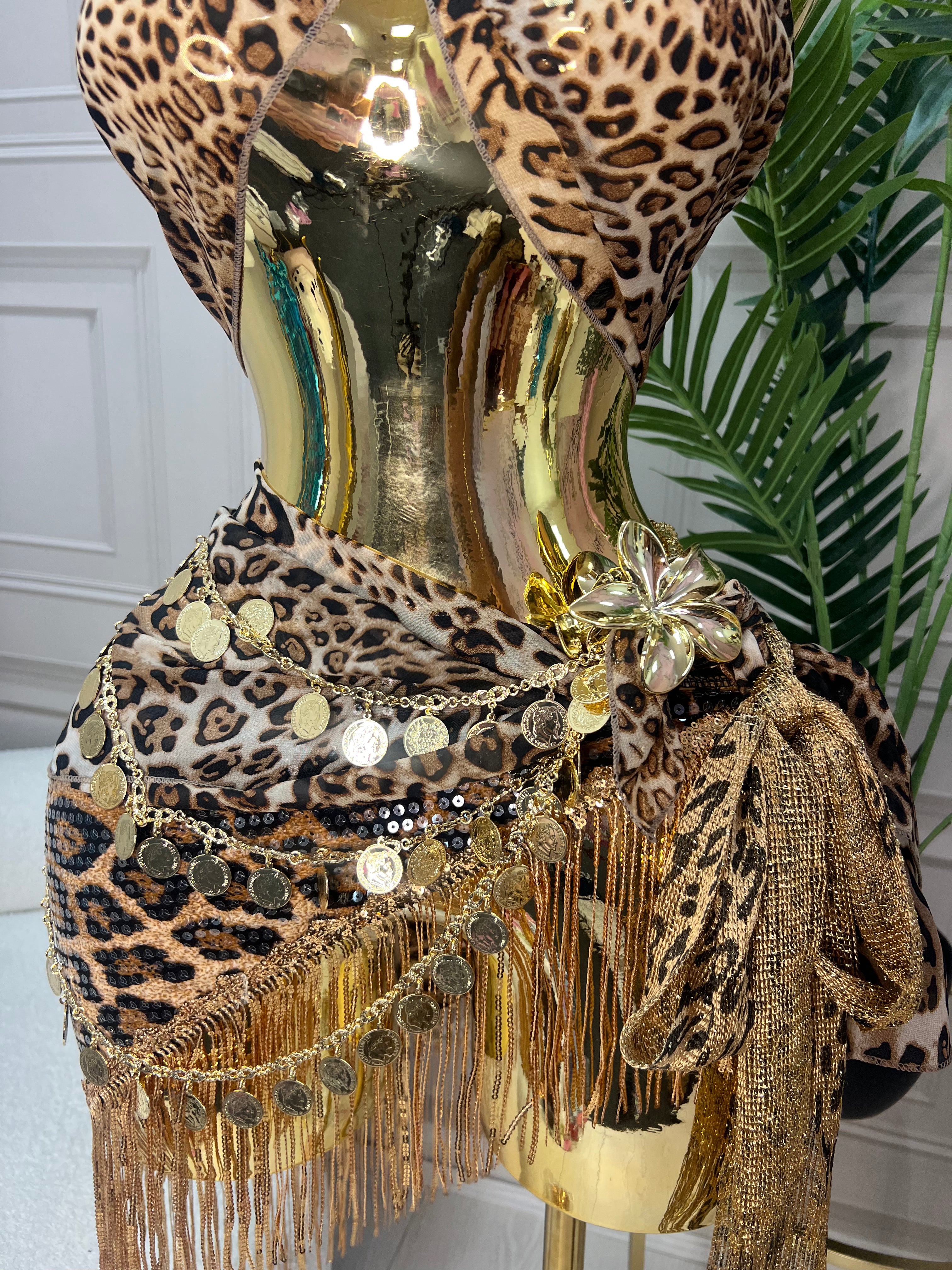 Pre-Order Golden Leopard Luxe Fairy Outfit image 5