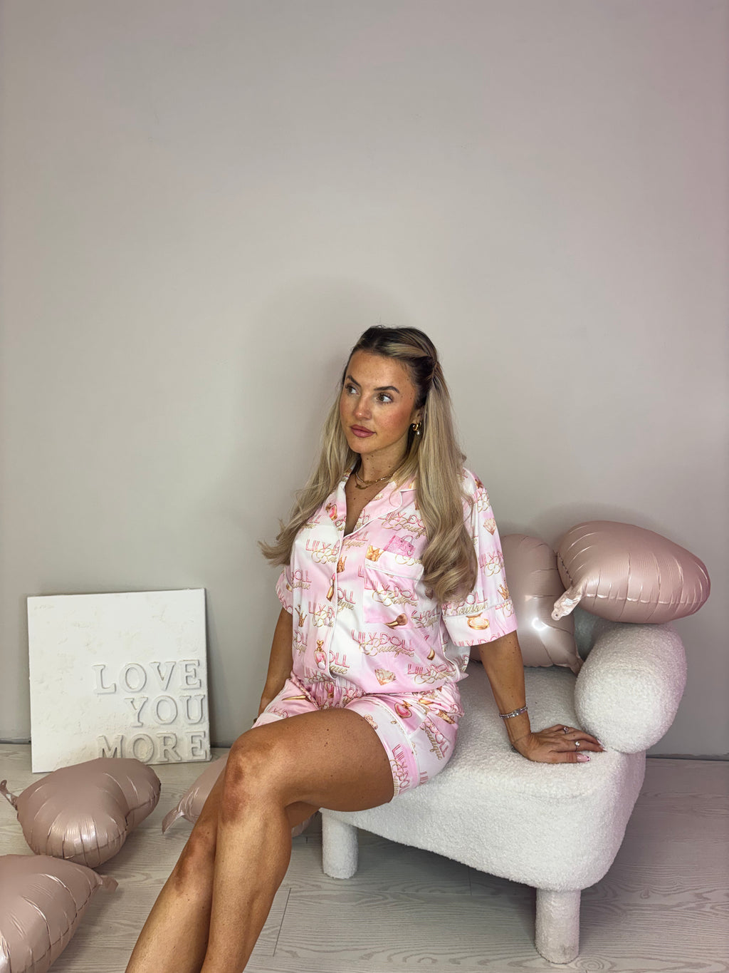Lily Doll Lovers Pyjamas Shorts Set image 2