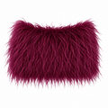 Burgundy Plum Feather Skirt