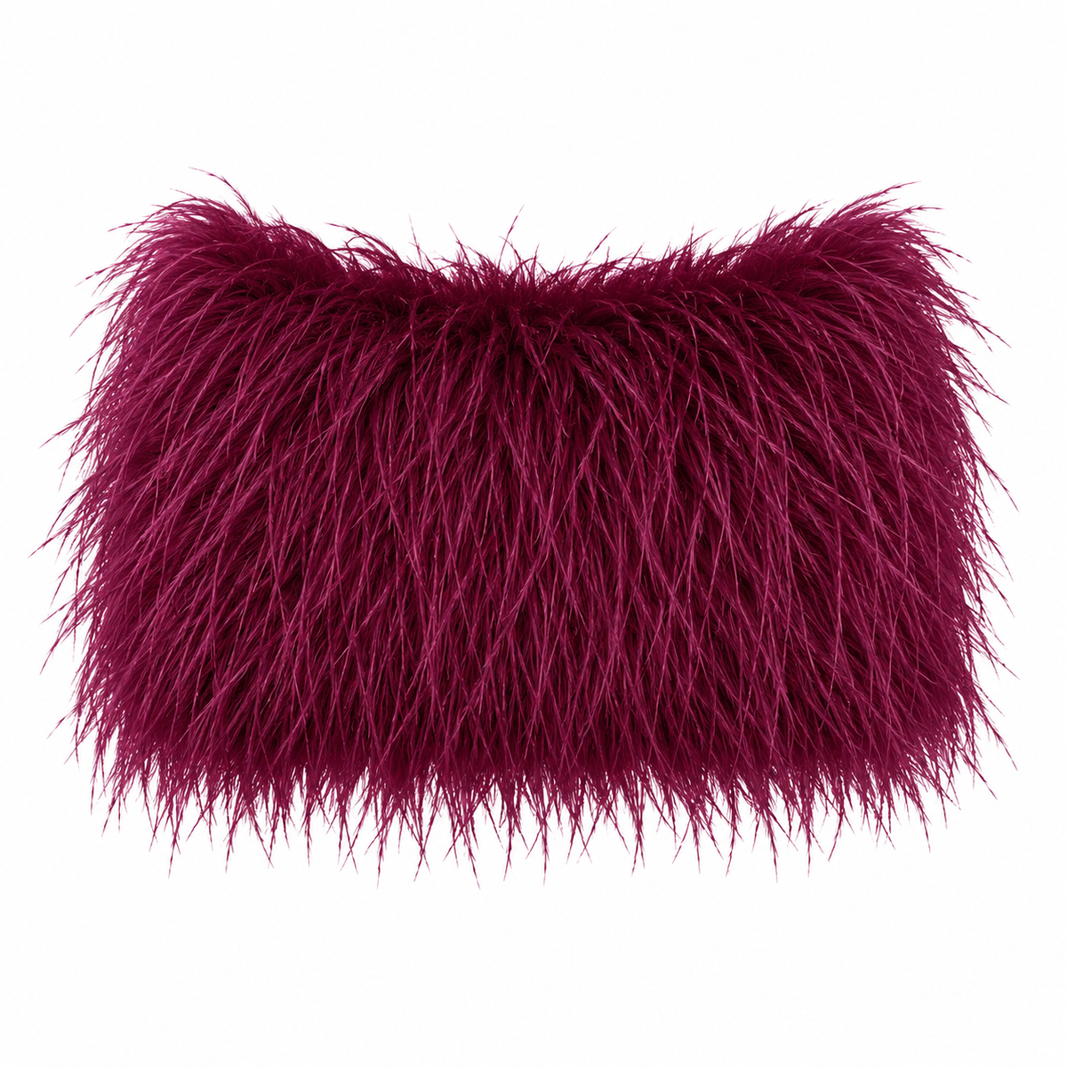 Burgundy Plum Feather Skirt
