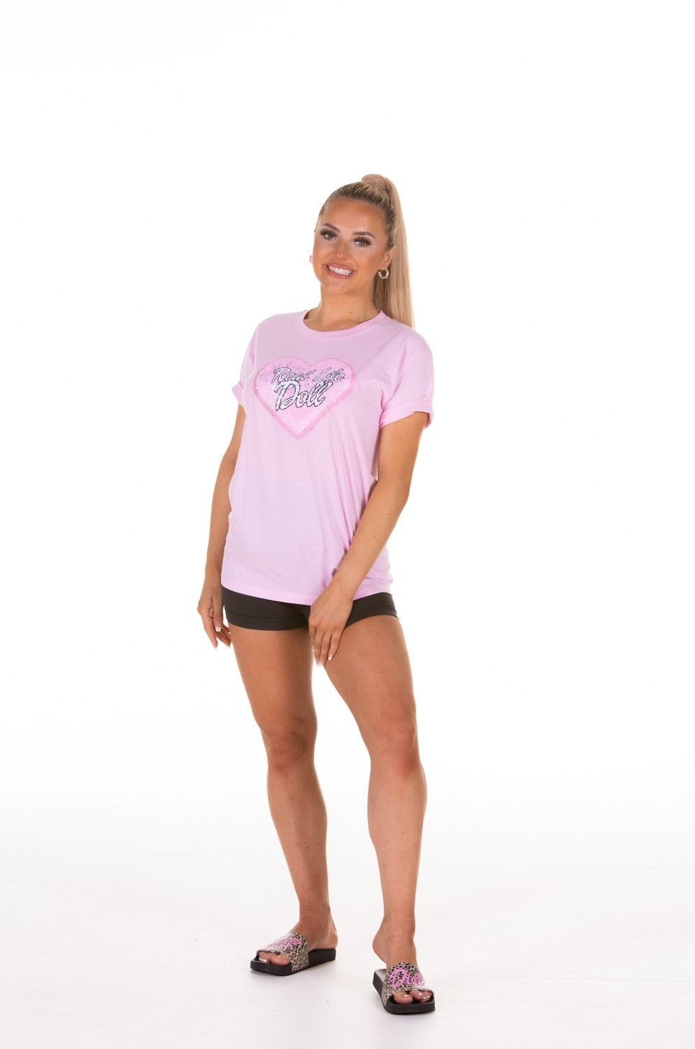 Switch It Up Reversible Sequin T-shirt Pink image 1