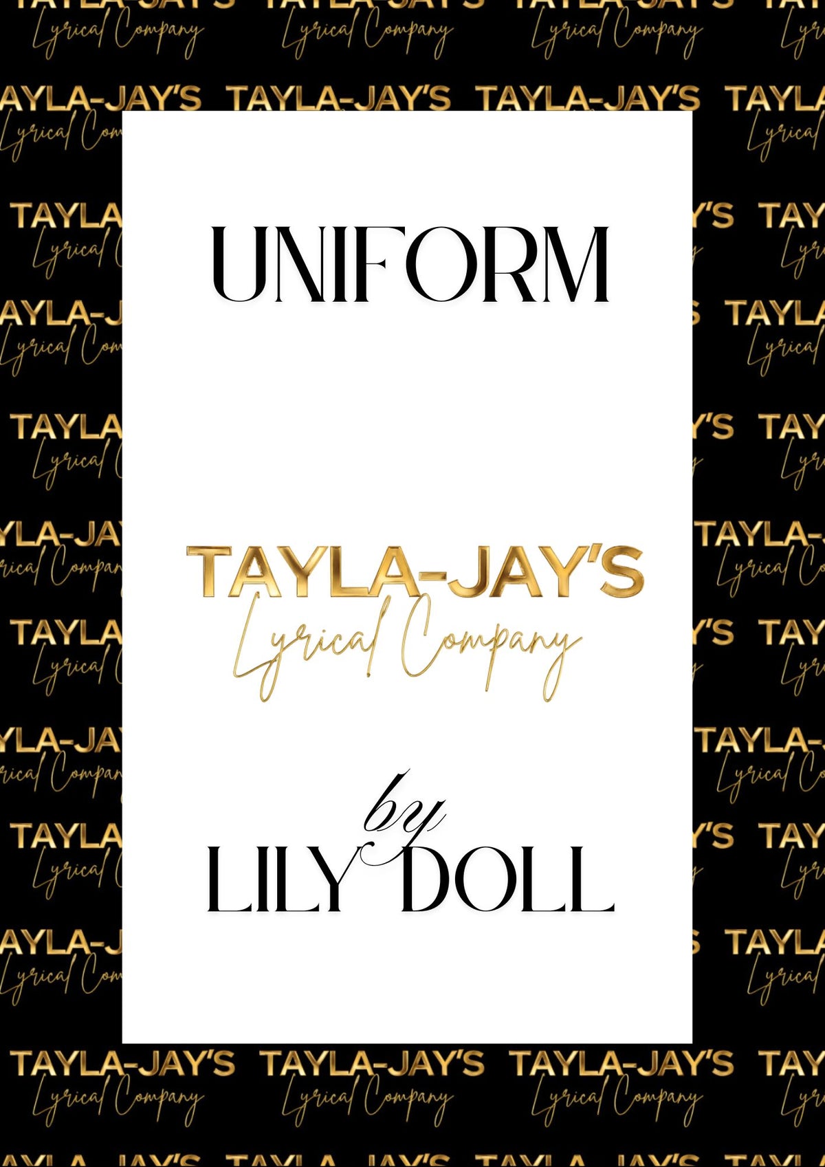 Tayla-Jay's Lyrical Company BASICS Uniform image 1