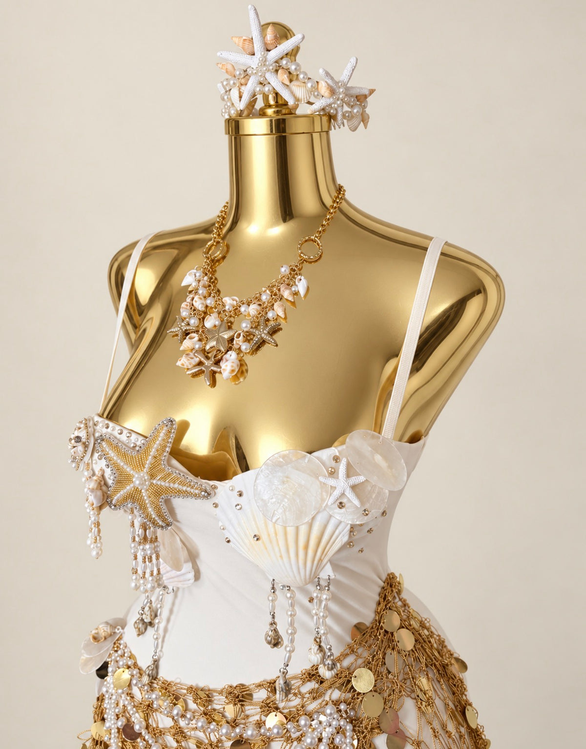 Opulence Mermaid Dress & Crown