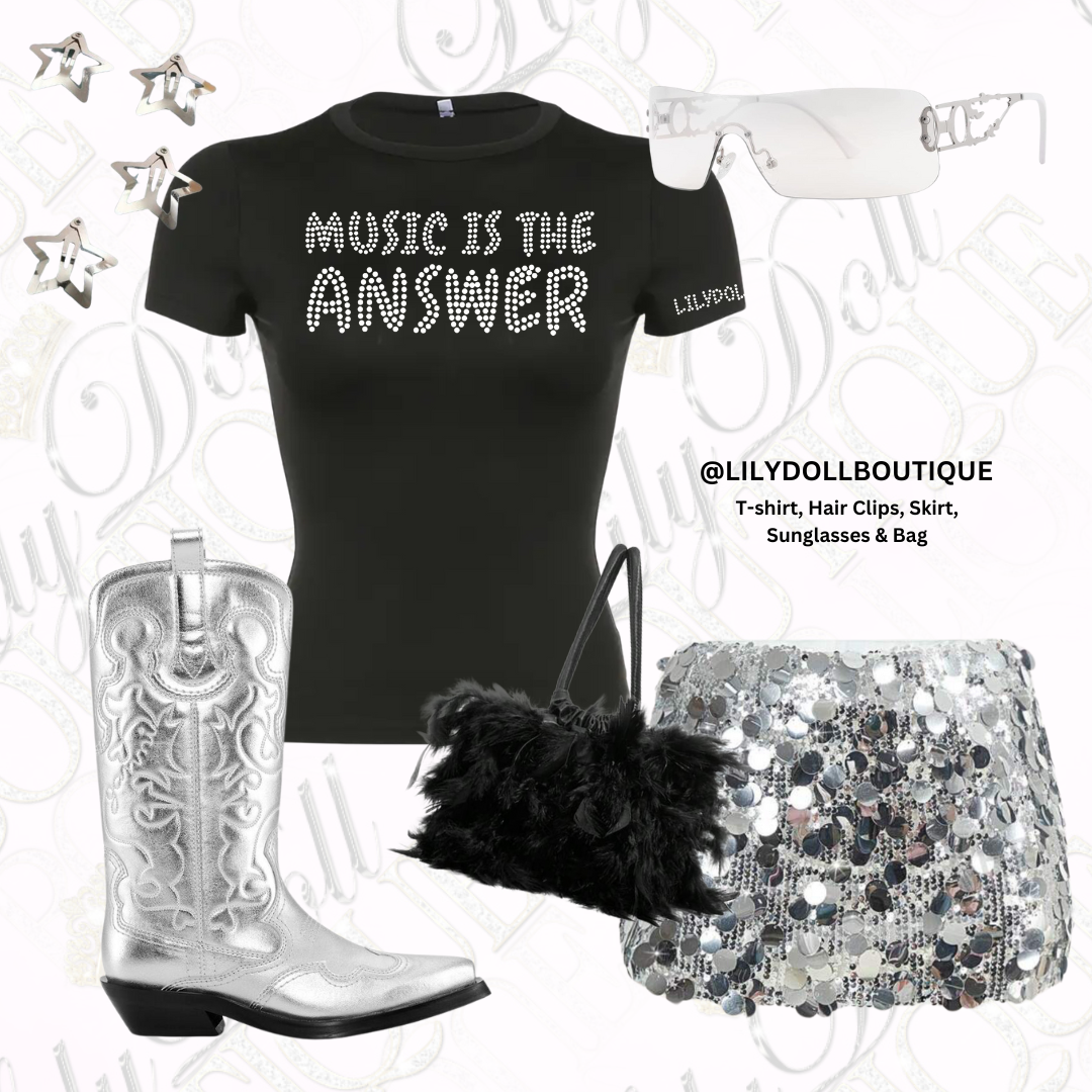 Music is the answer T-shirt Black Or White  image 3