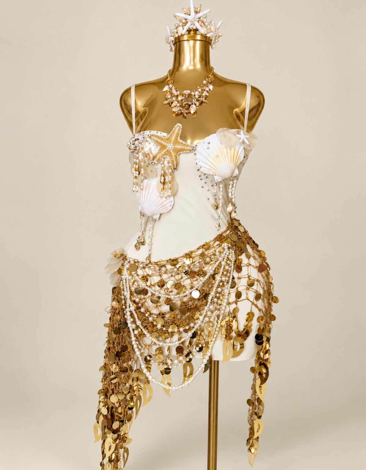 Opulence Mermaid Dress & Crown