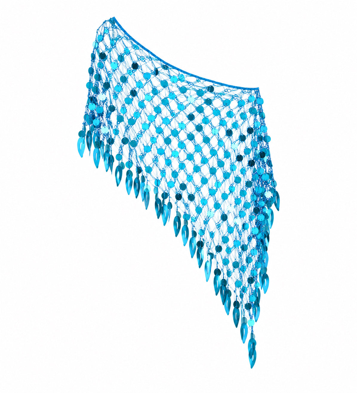 The Aqua Goddess Poncho Shawl image 1