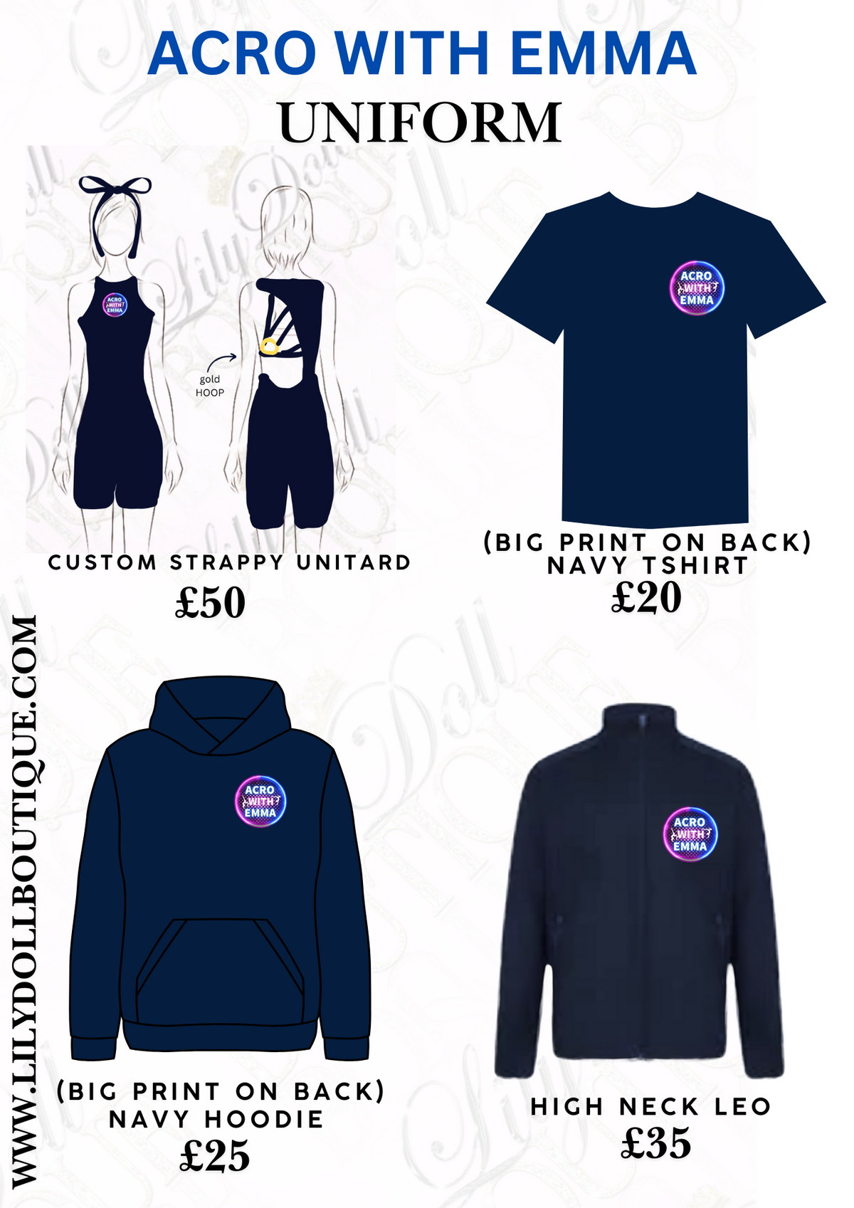 Acro With Emma Uniform image 2