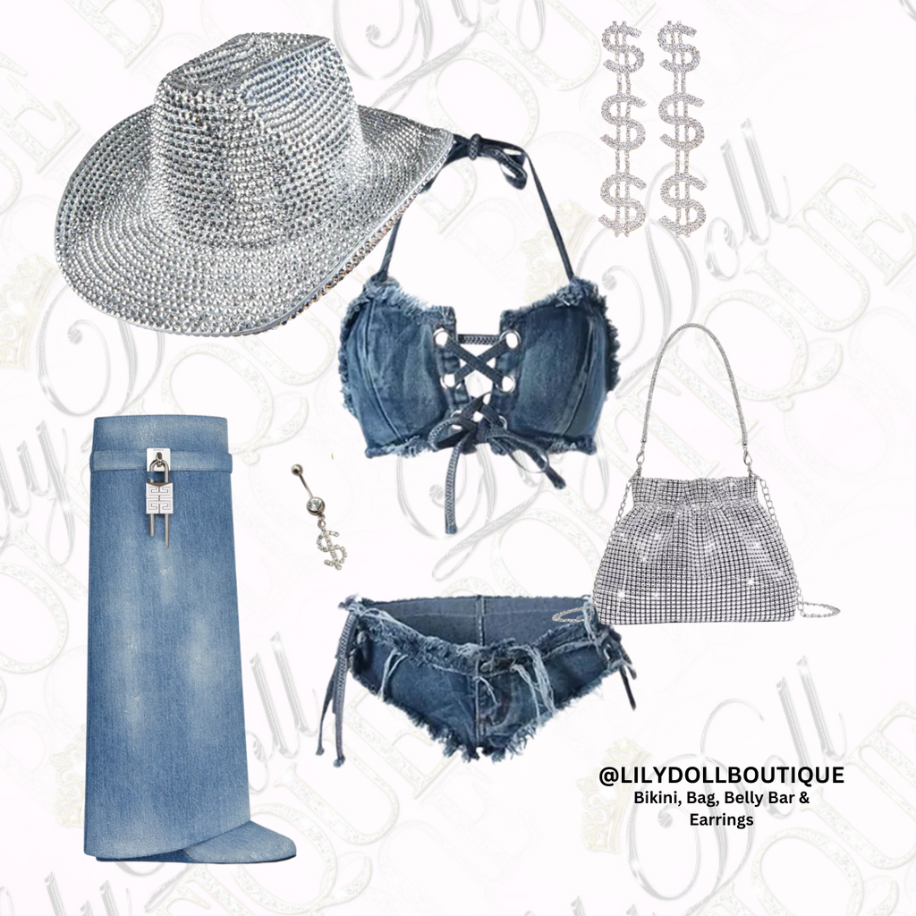 Denim Bikini Set image 5