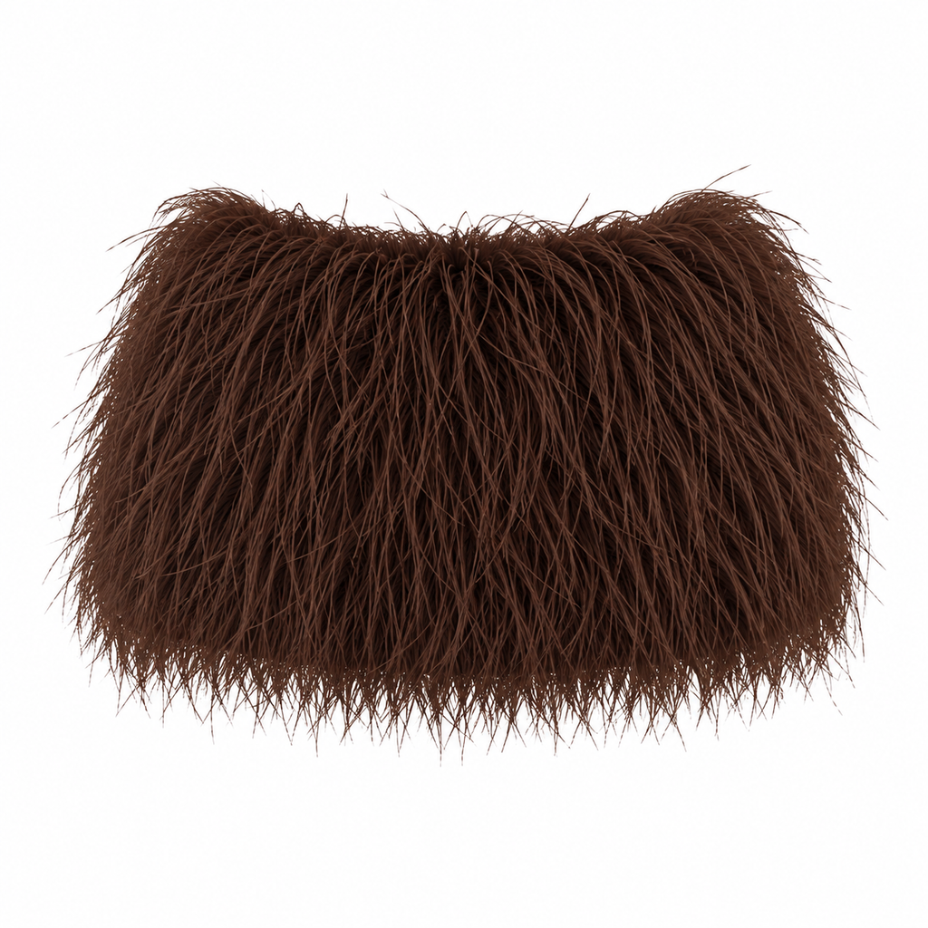 Oceara Feather Skirt Brown