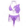 Auriella Mist Lilac Bikini & Skirt