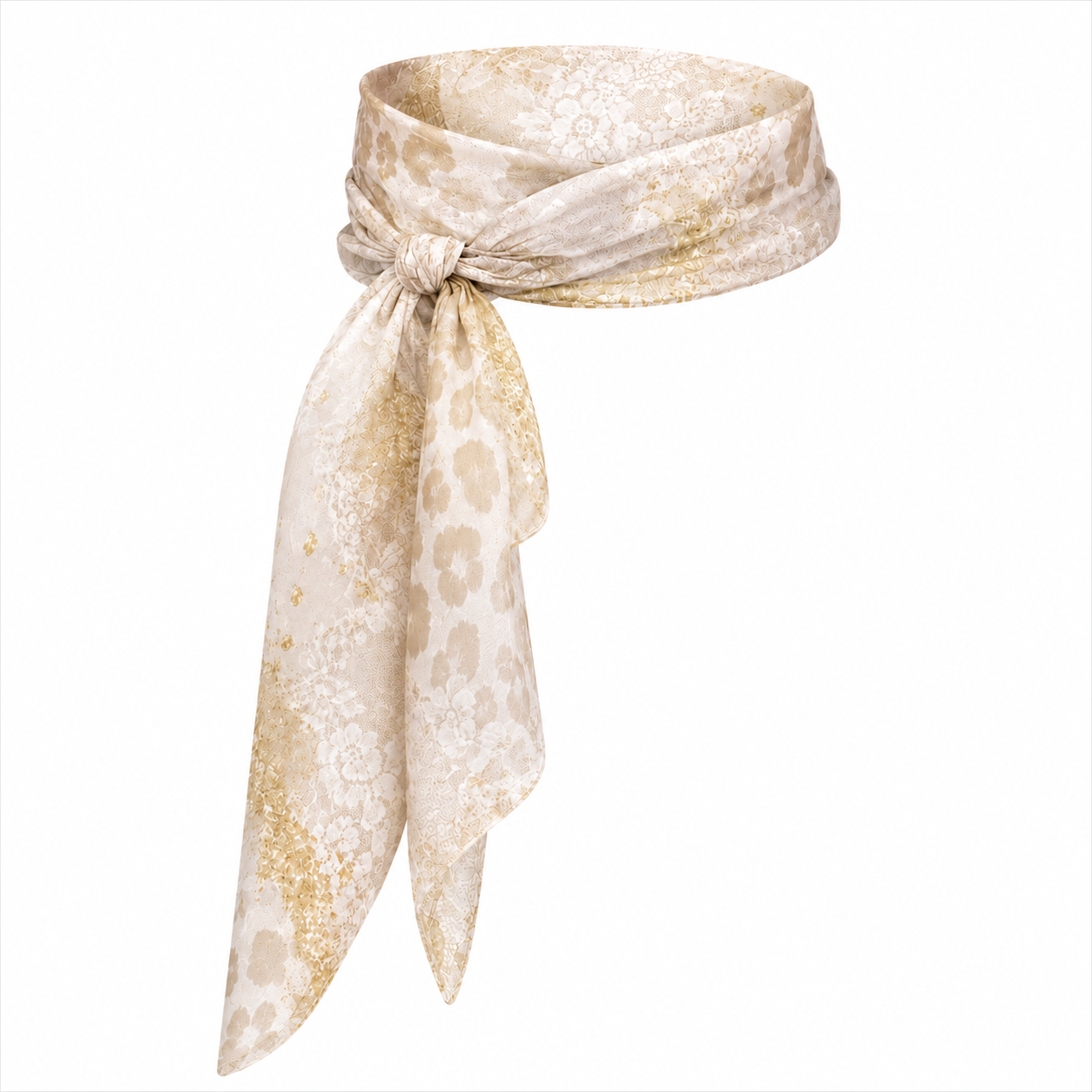 Champagne Lace Print Multiway Scarf
