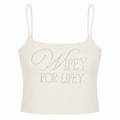 Wifey For Lifey Rhinestone Tank Vest Top