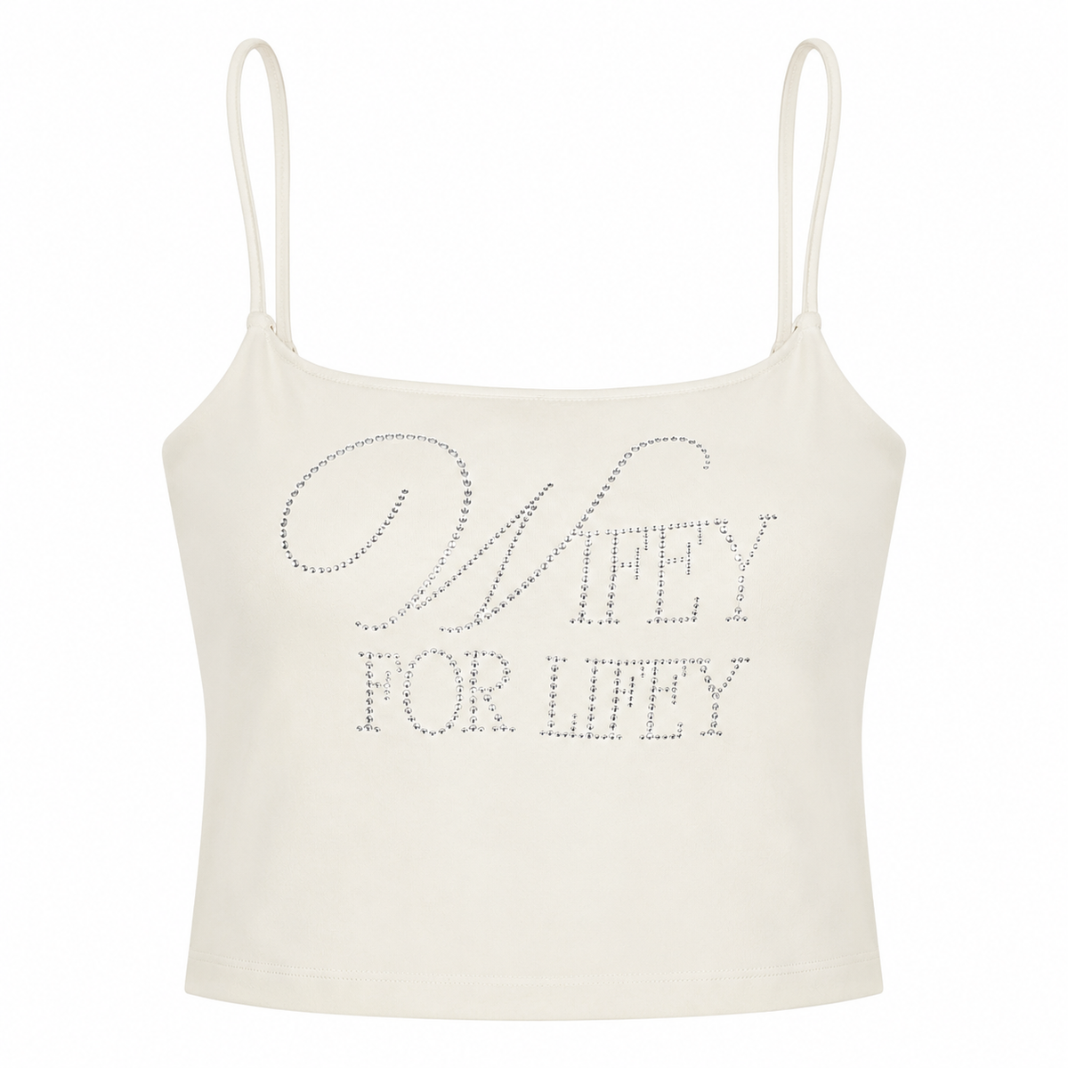 Wifey For Lifey Rhinestone Tank Vest Top
