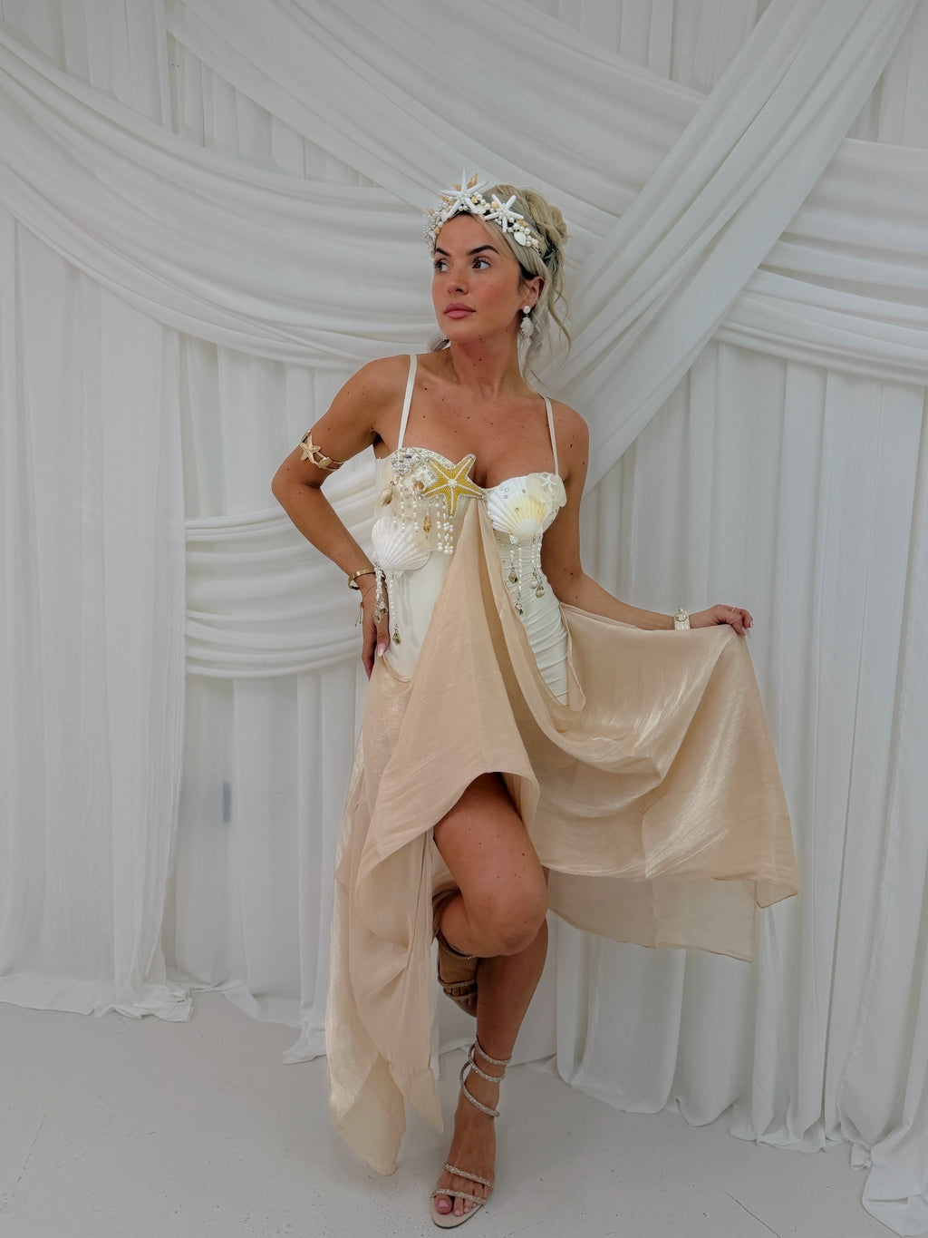 PRE-ORDER Nerissa Mermaid Dress & Crown
