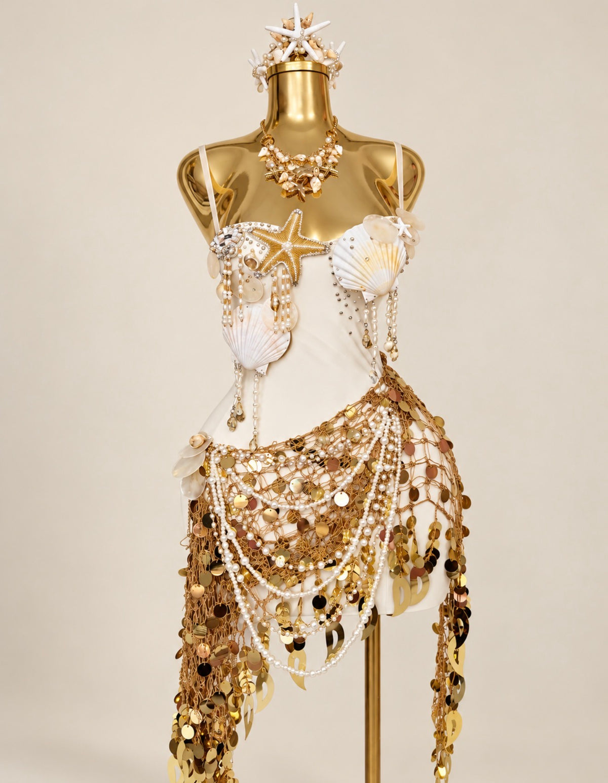 Opulence Mermaid Dress & Crown