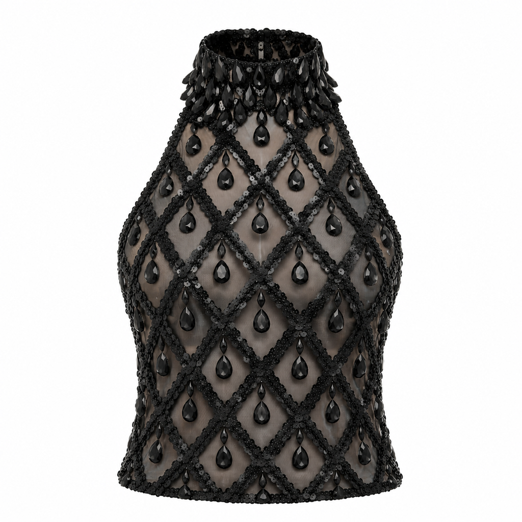 Midnight Muse Embellished Top