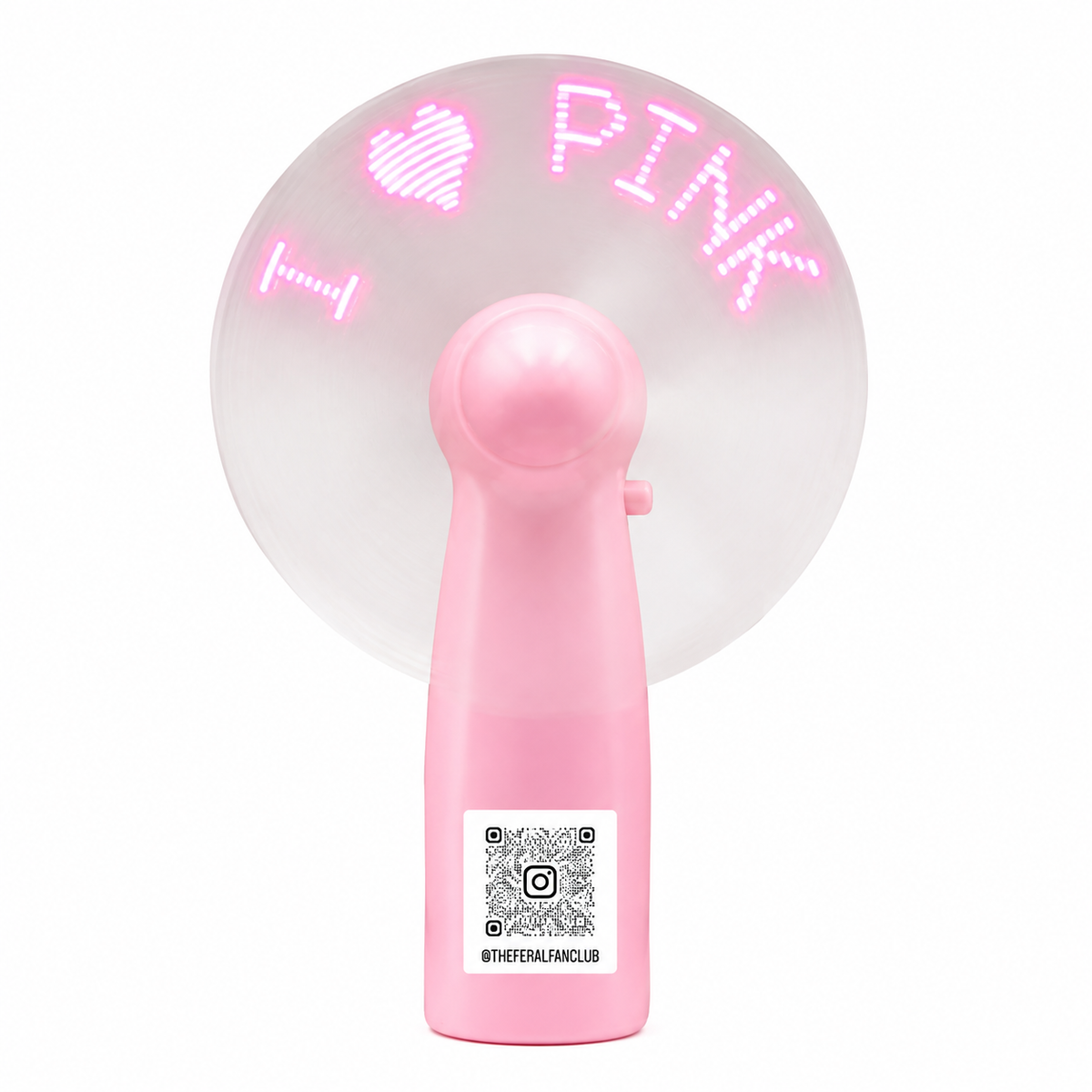 I LOVE PINK L.E.D Fan