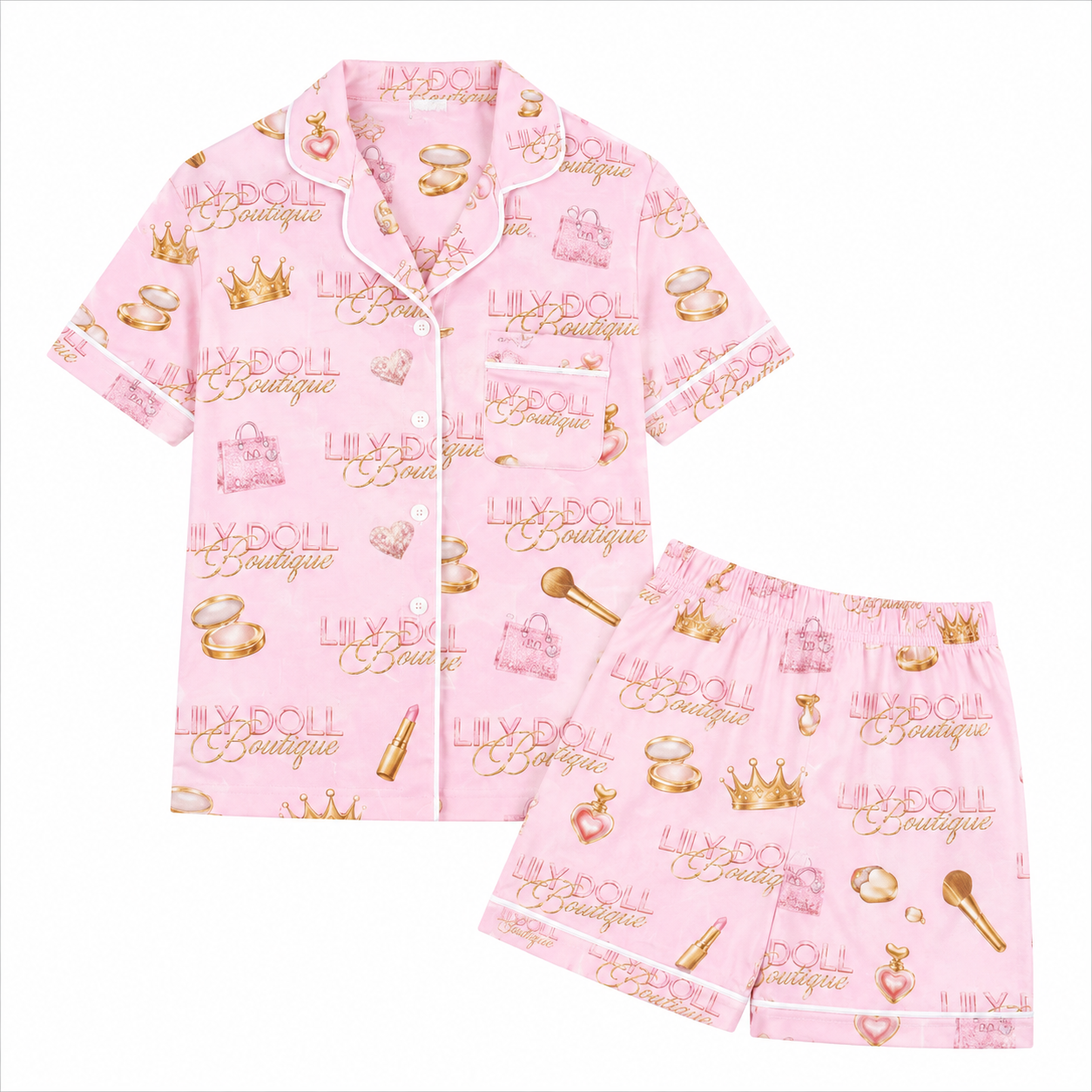 Lily Doll Lovers Pyjamas Shorts Set