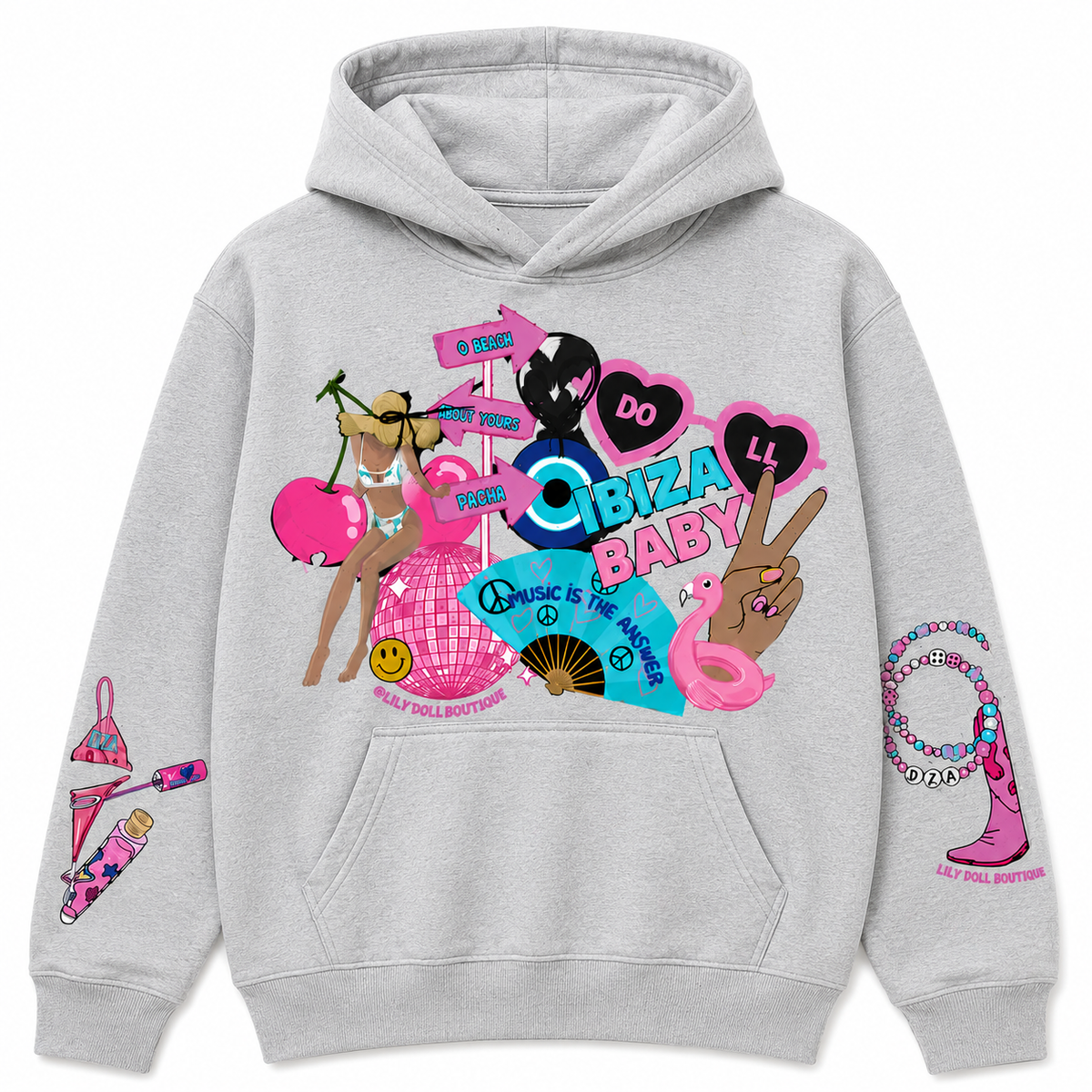 IBIZA BABY Grey Hoodie