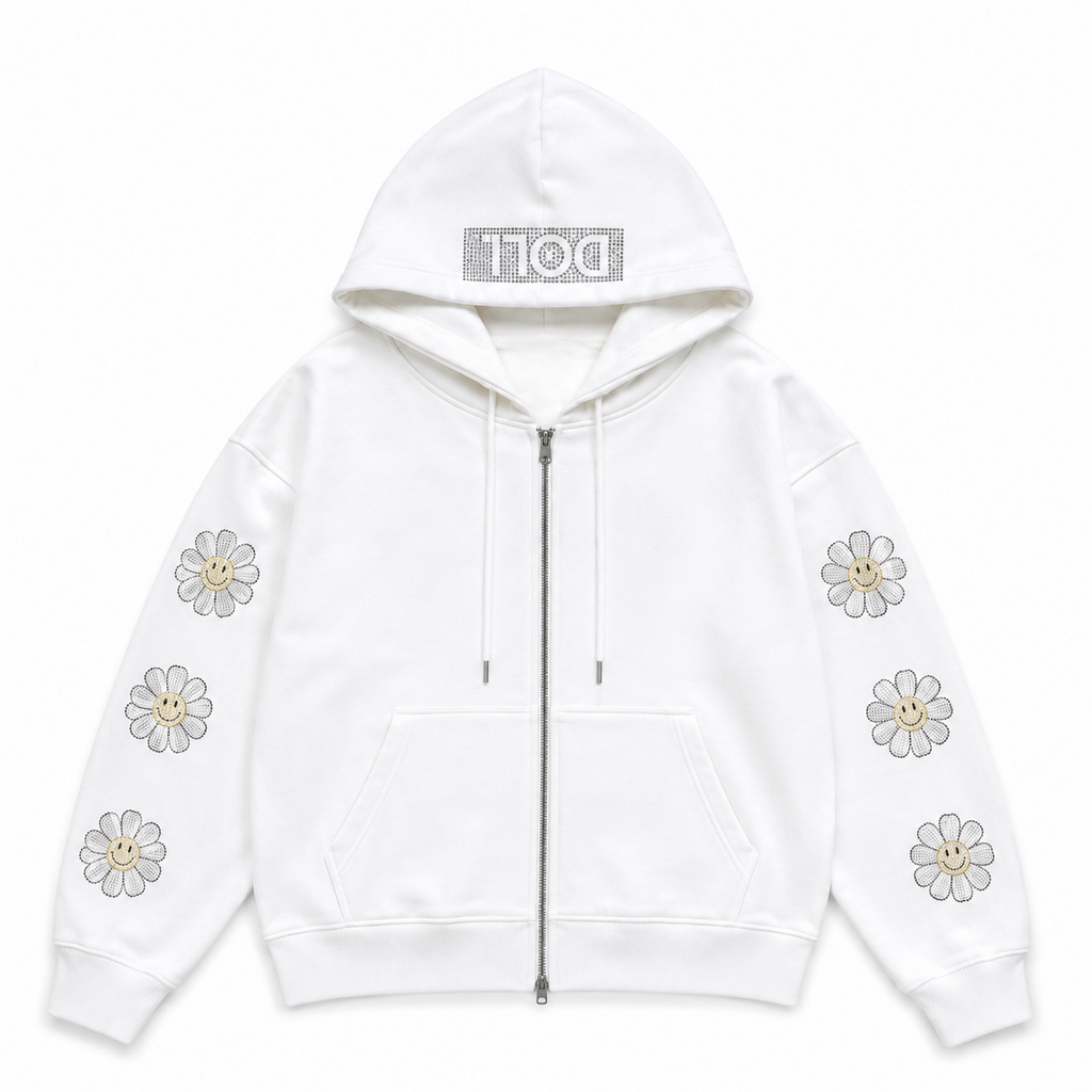 Daisy Doll Zip Up Hoodie