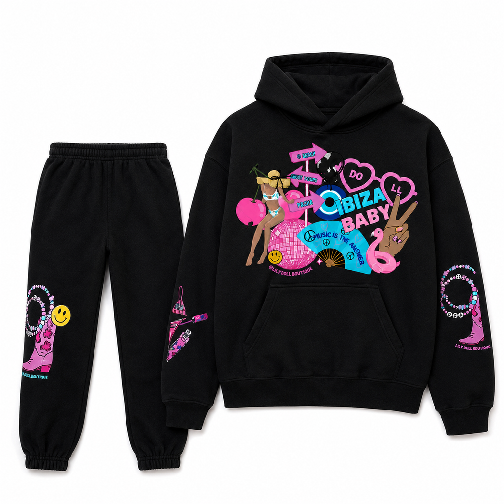 IBIZA BABY Black Tracksuit
