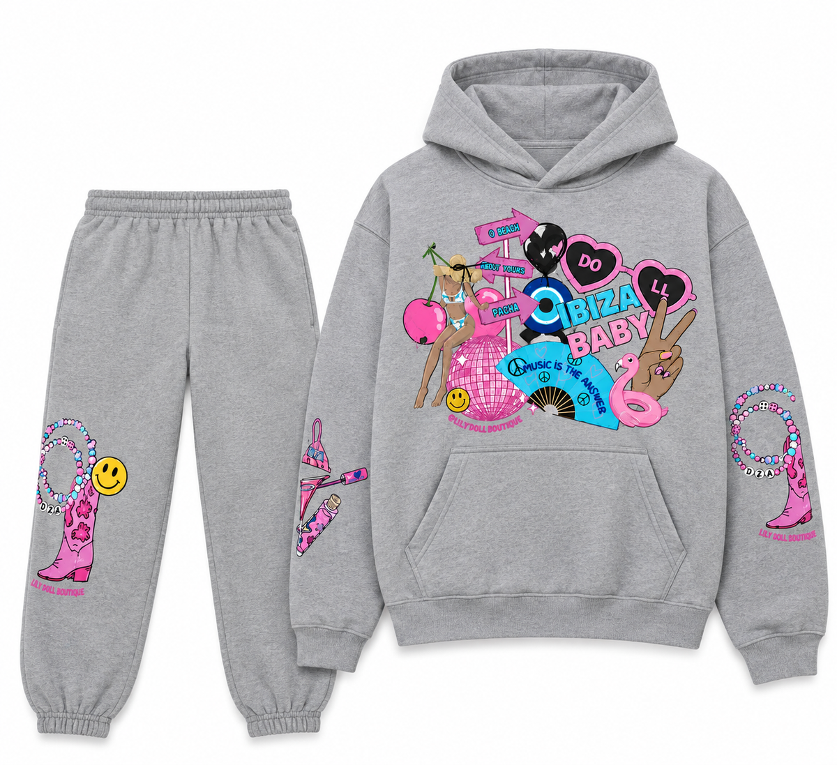 IBIZA BABY Grey Tracksuit