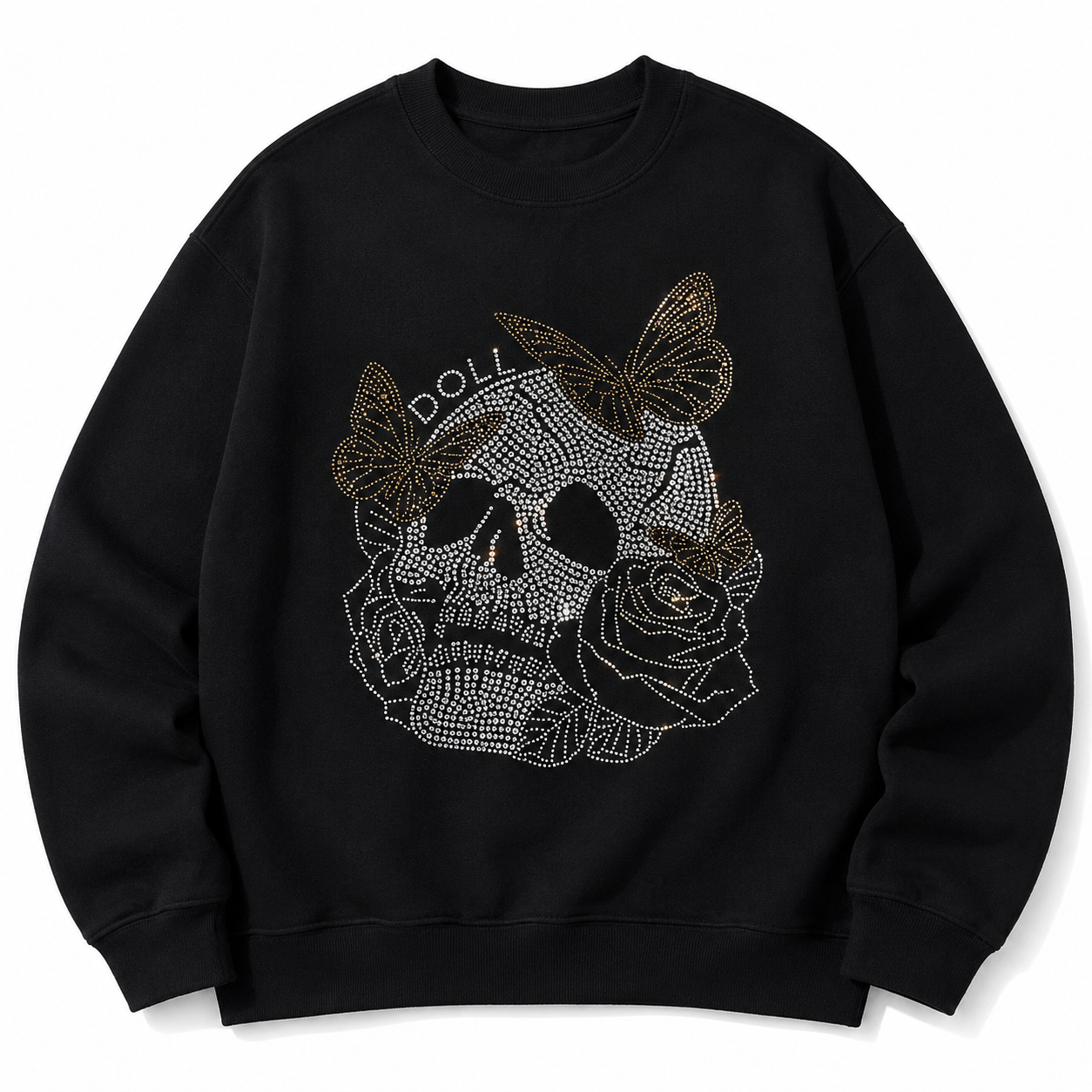 Butterfly skull T-shirt or sweatshirt