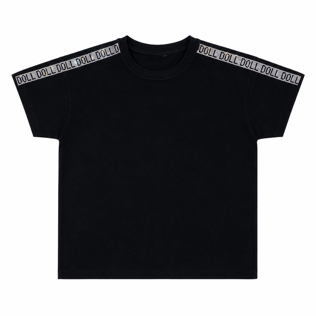 Halo Black Full Legth T-shirt