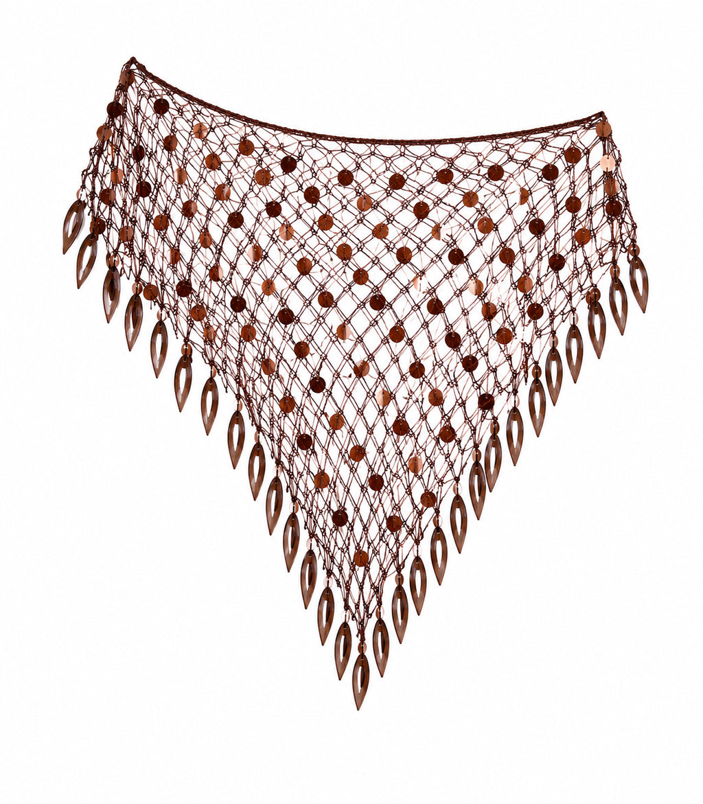 The Brown Goddess Poncho Shawl image 2