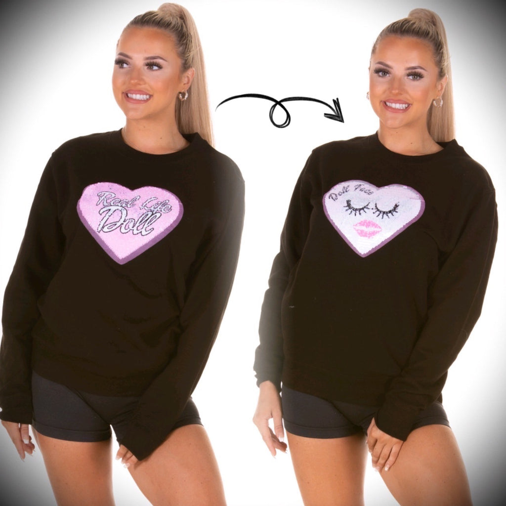Switch It Reversible Sequin Sweatshirt image 0