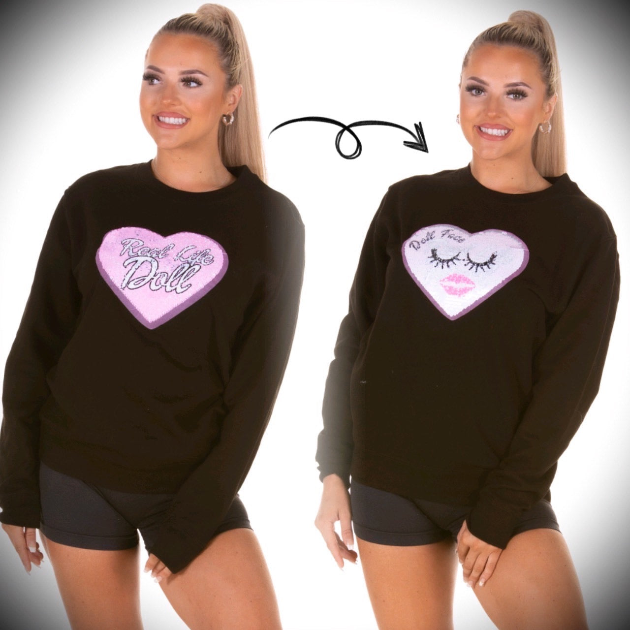 Switch It Reversible Sequin Sweatshirt image 0