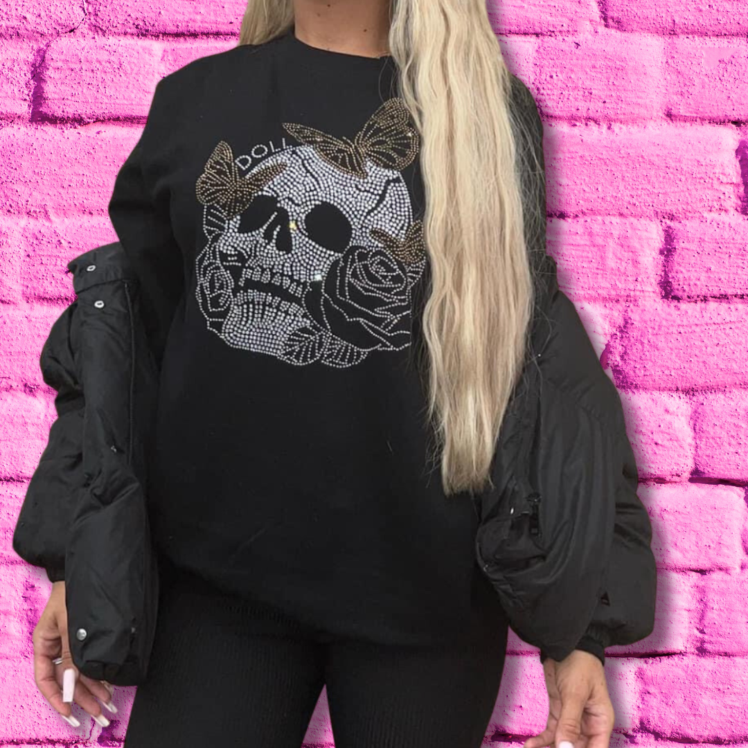 Butterfly skull T-shirt or sweatshirt  image 0