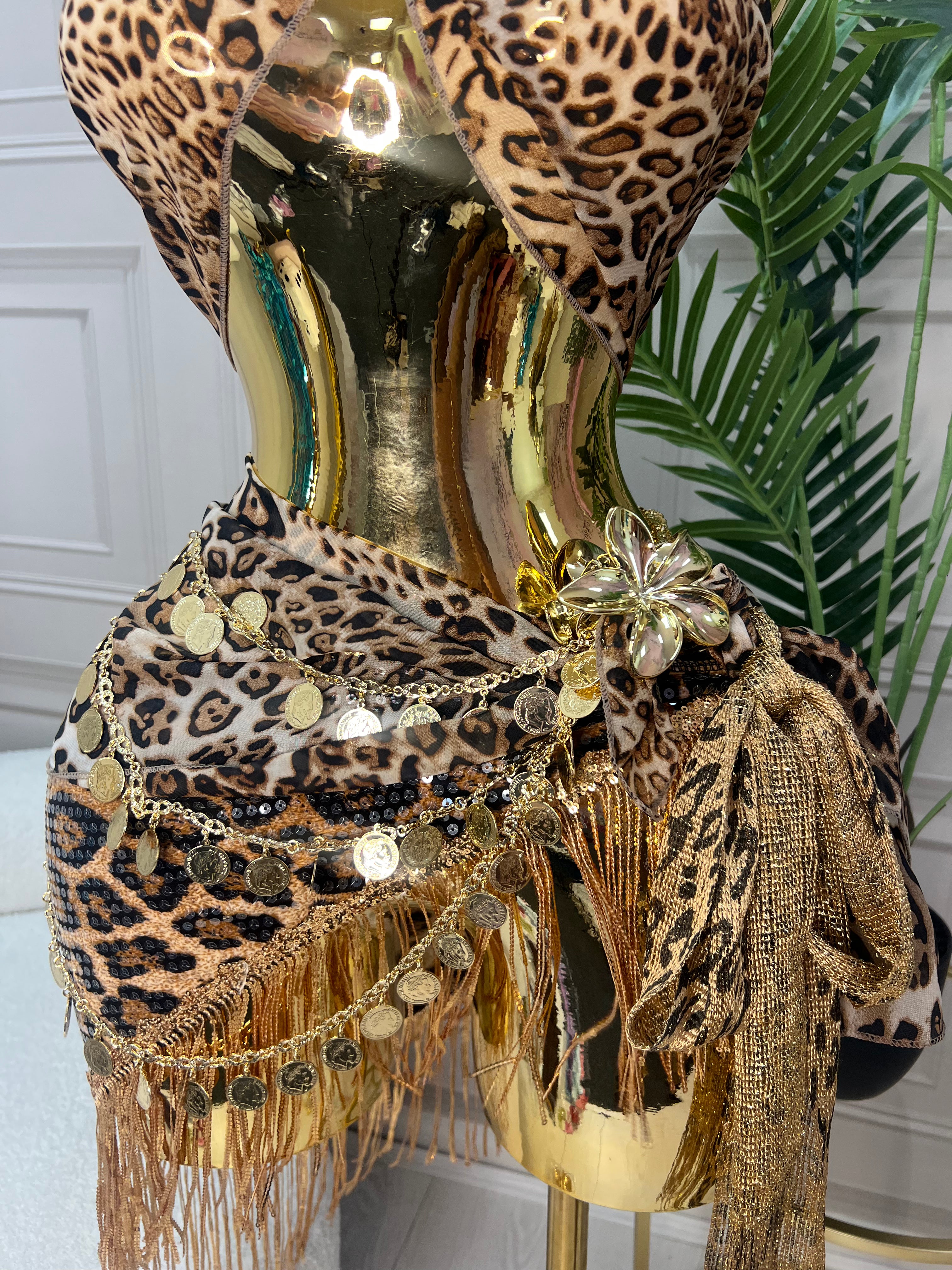 Pre-Order Golden Leopard Luxe Fairy Outfit image 7