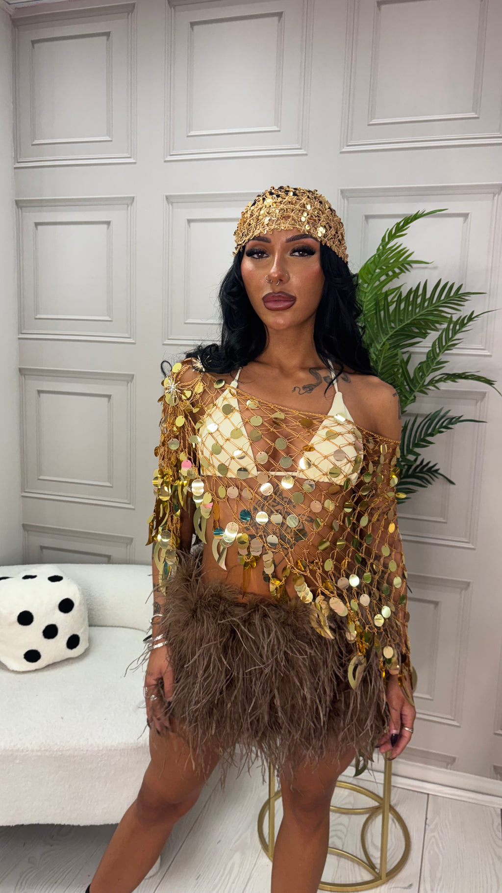 The Golden Goddess Poncho Shawl image 5