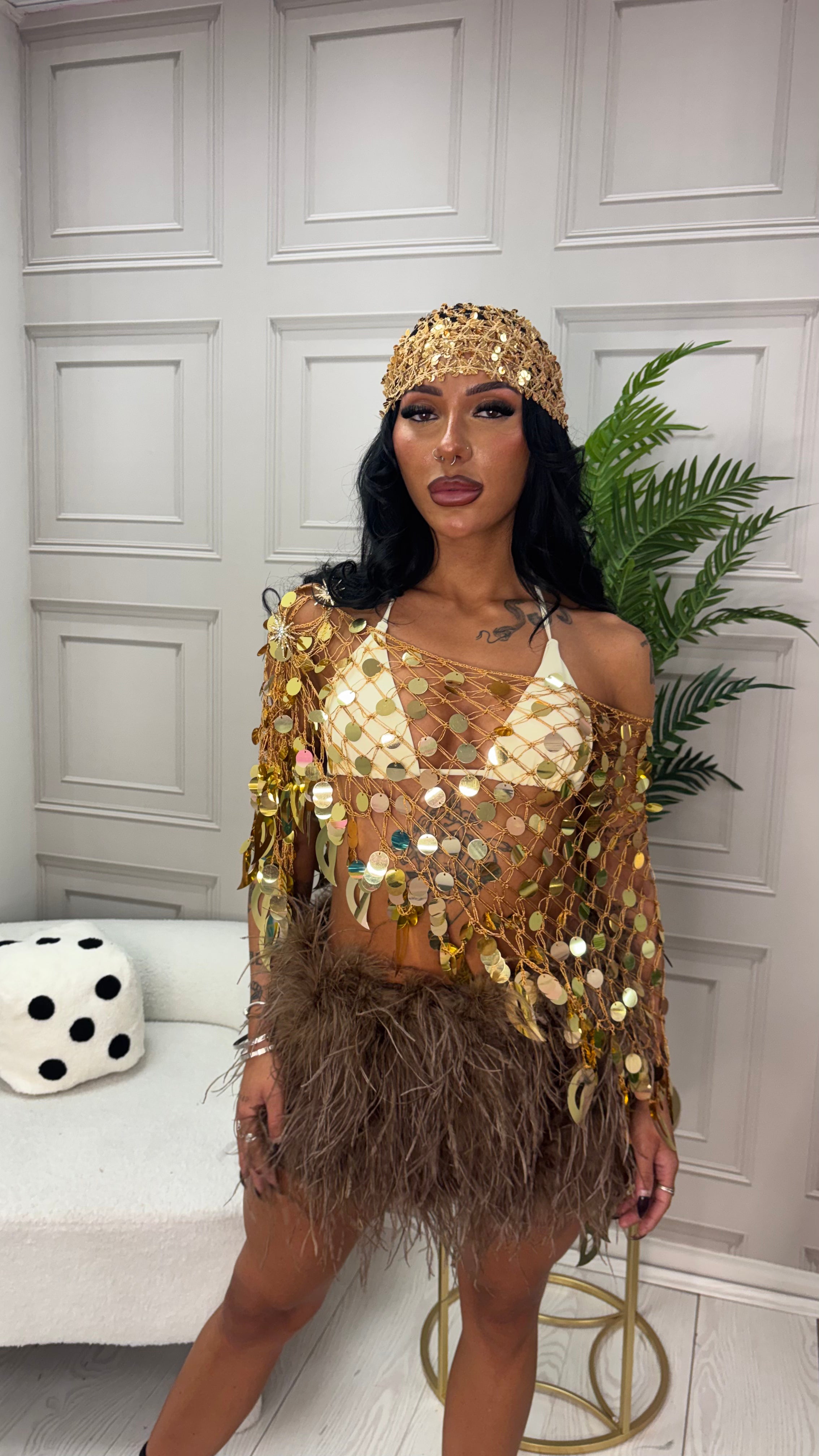 The Golden Goddess Poncho Shawl image 5